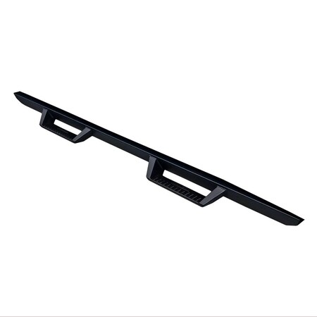 Trailfx TrailFX DHS021B; Step Nerf Bar; Square Straight; With Drop Down Steps; Finished End Caps DHS021B